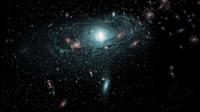 Ilustrasi galaksi yang baru ditemukan di balik Bima Sakti (sumber: phys.org/ICRAR)