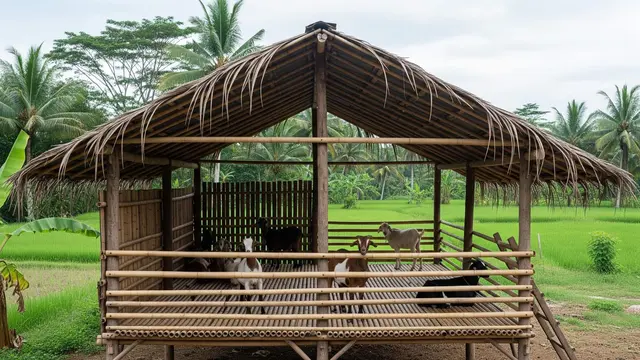 Trik Bikin Kandang Kambing Minimalis di Lahan Sempit