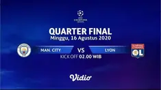 Jangan Lupa Saksikan Siaran Langsung Liga Champions, Manchester City Vs Lyon di SCTV dan Vidio Minggu Dinihari Nanti