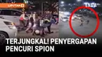 Video penangkapan dua pelaku pencurian spion mobil mewah di kawasan Pantai Indah Kapuk, Penjaringan, Jakarta Utara, viral di media sosial. Aksi dramatis itu terjadi setelah aparat kepolisian bersama petugas keamanan perumahan melakukan penghadangan d...