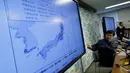 Badan Meteorologi Jepang mengkonfirmasi adanya tsunami setinggi 60 cm di Pelabuhan Onahama dan 90 cm di Soma, setelah gempa, Jepang, Selasa (22/11). (REUTERS)