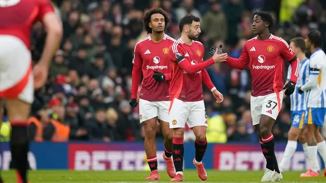 Manchester United kalah 1-3 dari Brighton