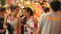 Pemain Merah Putih Samator, Isabelle Suryaman, mendapat panggilan Perbasi untuk mengikuti seleksi Asian Games 2018. (Bola.com/Andhika Putra)