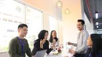 Amar Bank menjadi bank pertama di Indonesia yang menerapkan kebijakan Work From Anywhere (WFA) secara permanen, atau disebut dengan Hybrid Working Style. (Dok Amar Bank)