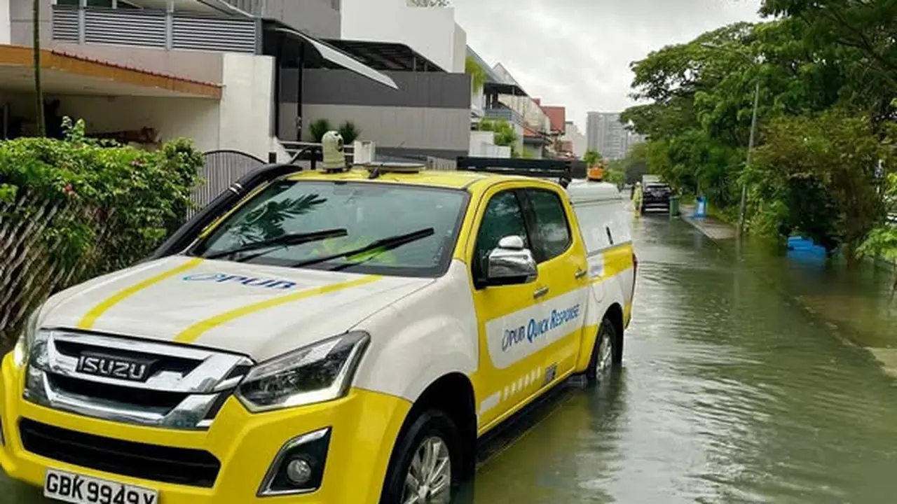 Banjir di Singapura. (Facebook/Public Utilities Board PUB).