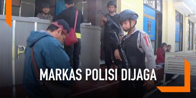 VIDEO: Polisi Jaga Ketat Mapolresta Tasikmalaya, Ada Apa?