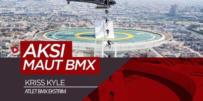 VIDEO: Atraksi Istimewa, Atlet BMX Melompat Dari Helikopter ke Puncak Hotel di Dubai