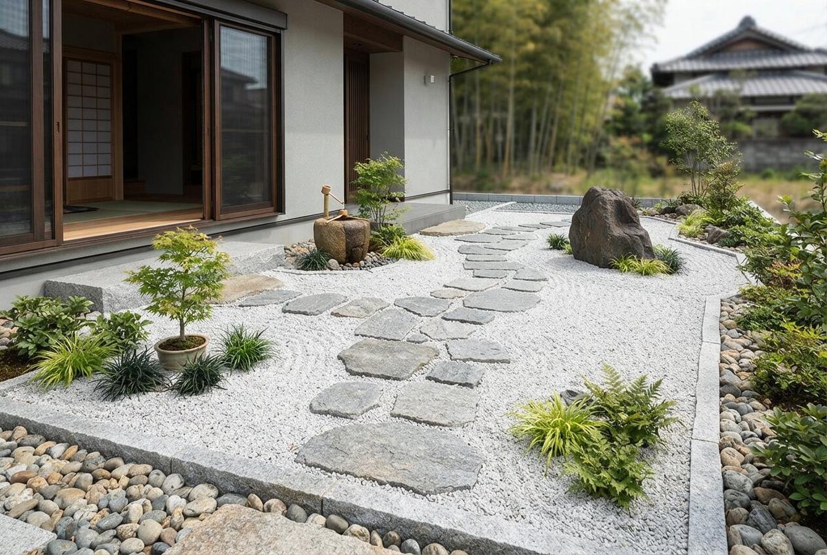 Gravel Garden Ala Jepang yang Mudah Ditiru di Rumah