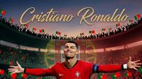Ilustrasi Ronaldo di Timnas Portugal. (Bola.com/AFP/Gemini)