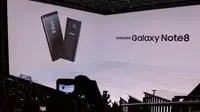 Peluncuran Galaxy Note 8 di Park Avenue Armory, New York, Amerika Serikat. Liputan6.com/Yuslianson
