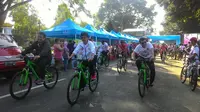 Gowes Pesona Nusantara sampai di Wonosobo pada Sabtu (2/9/2017)