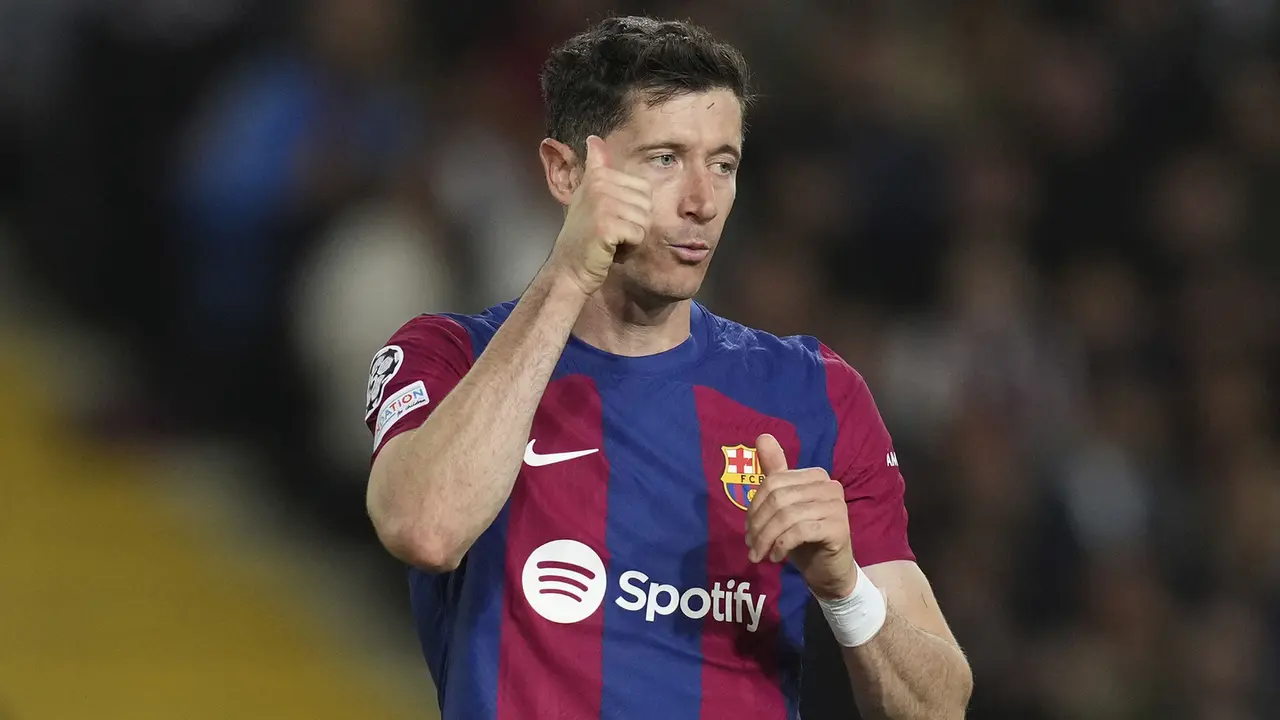 Robert Lewandowski - Barcelona vs PSG