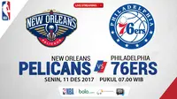 New Orleans Pelicans Vs Philadelphia 76ers_2 (Bola.com/Adreanus Titus)