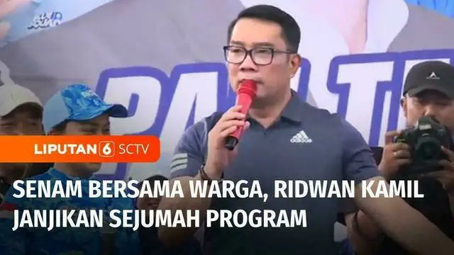 VIDEO: Senam Bareng di Kalideres, Ridwan Kamil Janjikan Sejumlah Program untuk Warga