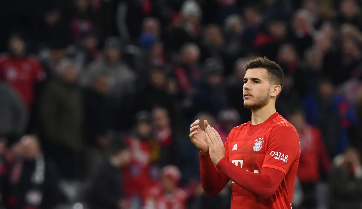 Lucas Hernandez (Bayern Munchen) - Pemain berusia 24 tahun ini bergabung dengan Bayern Munchen pada 2019. Harga transfer Lucas Hernandez saat ini senilai 56 juta euro. (AFP/Christof Stache)