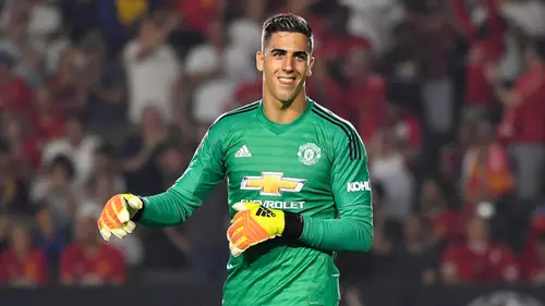 6. Joel Pereira - Kiper berusia 23 tahun ini merupakan hasil akademi Manchester United. Joel Pereira menjadi penghuni tim utama Manchester United pada 2015, namun ia lebih banyak menghabiskan kariernya sebagai pemain pinjaman. (AFP/John McCoy/Getty Images)