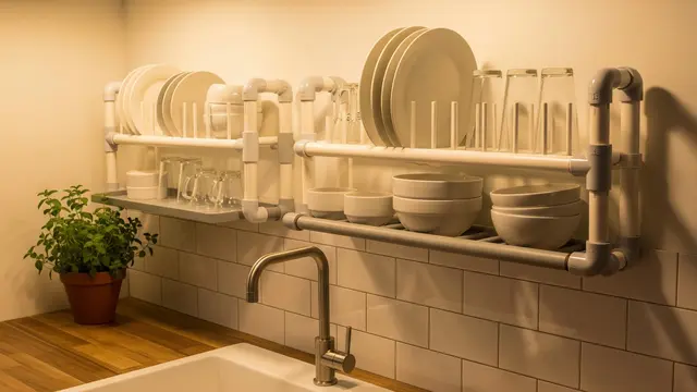 Inspirasi Rak Dapur Hemat Tempat Pakai Paralon Bekas/Gemini AI