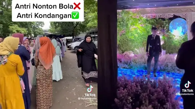 Tamu Pernikahan Antre Panjang 5 Ribu Orang