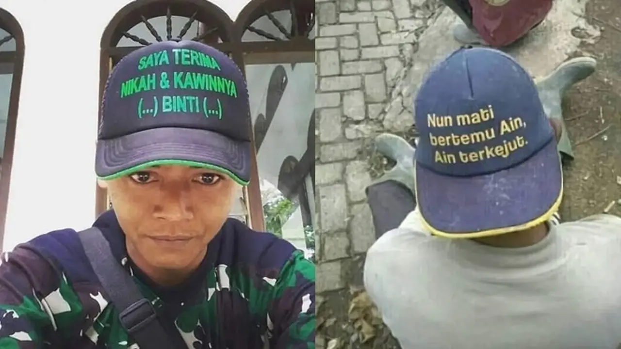 6 Tulisan di Topi Ini Nyeleneh Banget, Bikin Tepuk Jidat