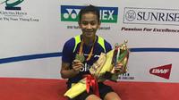 Tunggal putri Indonesia, Dinar Dyah Ayustine, memenangi Vietnam International Challenge 2018, Minggu (25/3/2018).