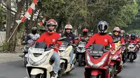 Konvoi 1.000 Bikers Honda PCX Rayakan HUT ke-79 Kemerdekaan Indonesia (ist)