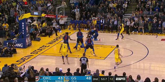 VIDEO : Cuplikan Pertandingan NBA, Warriors 112 Vs Thunder 80