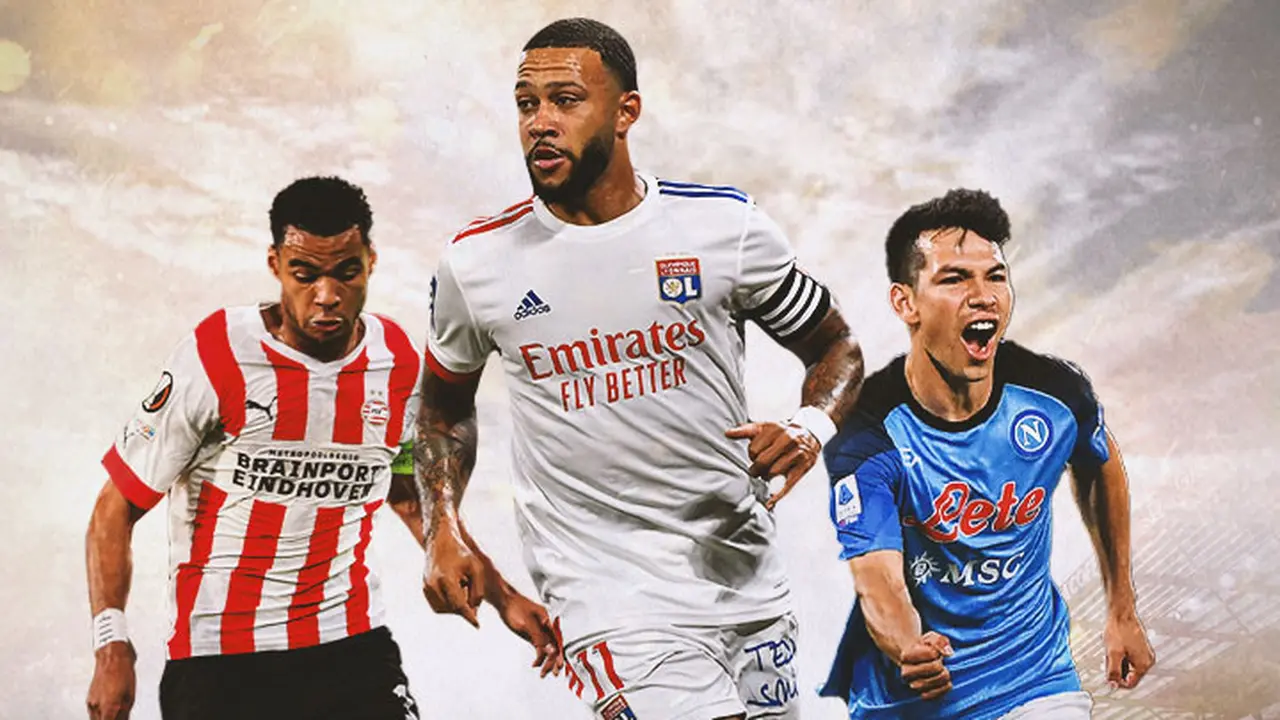 Ilustrasi - Cody Gakpo, Memphis Depay, Hirving Lozano