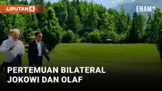 Jokowi Bertemu Kanselir Jerman di Sela KTT G7