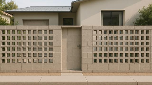 Model Pagar Batako Sederhana Minimalis