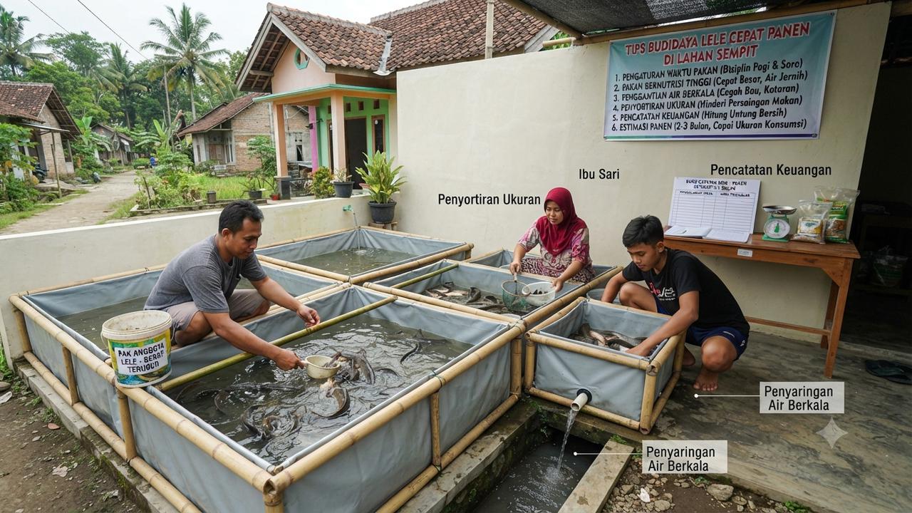 Tips Agar Lele Cepat Panen dan Tidak Rugi