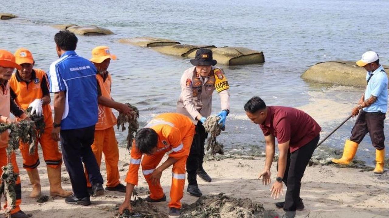 Polres Kepulauan Seribu Gelar Gerakan Indonesia Asri, Wujudkan Lingkungan Bersih