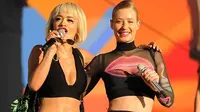 Tampil Duet, Iggy Azalea Tak Ragu Sentuh Rita Ora 