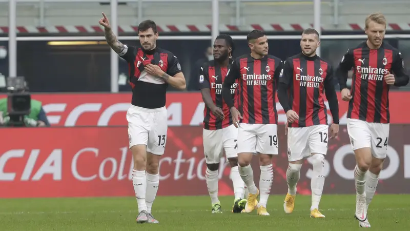 Gol Kessie dan Romagnoli Antar AC Milan Bungkam Fiorentina