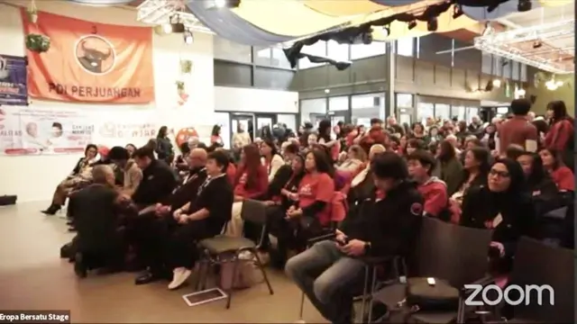 Ratusan Diaspora Indonesia di berbagai negara Eropa menggelar kampanye akbar Eropa Bersatu untuk Ganjar-Mahfud di Vught-Belanda, 2 Desember 2023. (Liputan6.com/ ist)