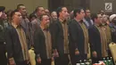Presiden Joko Widodo menghadiri Musyawarah Nasional XVI HIPMI di Hotel Sultan, Jakarta, Senin (16/9/2019). Munas tersebut bertemakan Melanjutkan Peran HIPMI sebagai Lokomotif Pembangunan Ekonomi Berkeadilan. (Liputan6.com/Angga Yuniar)