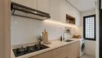 6 Ide Dapur Kecil yang Tetap Kering Meski Area Cucinya Menyatu, Tata Letaknya Efisien