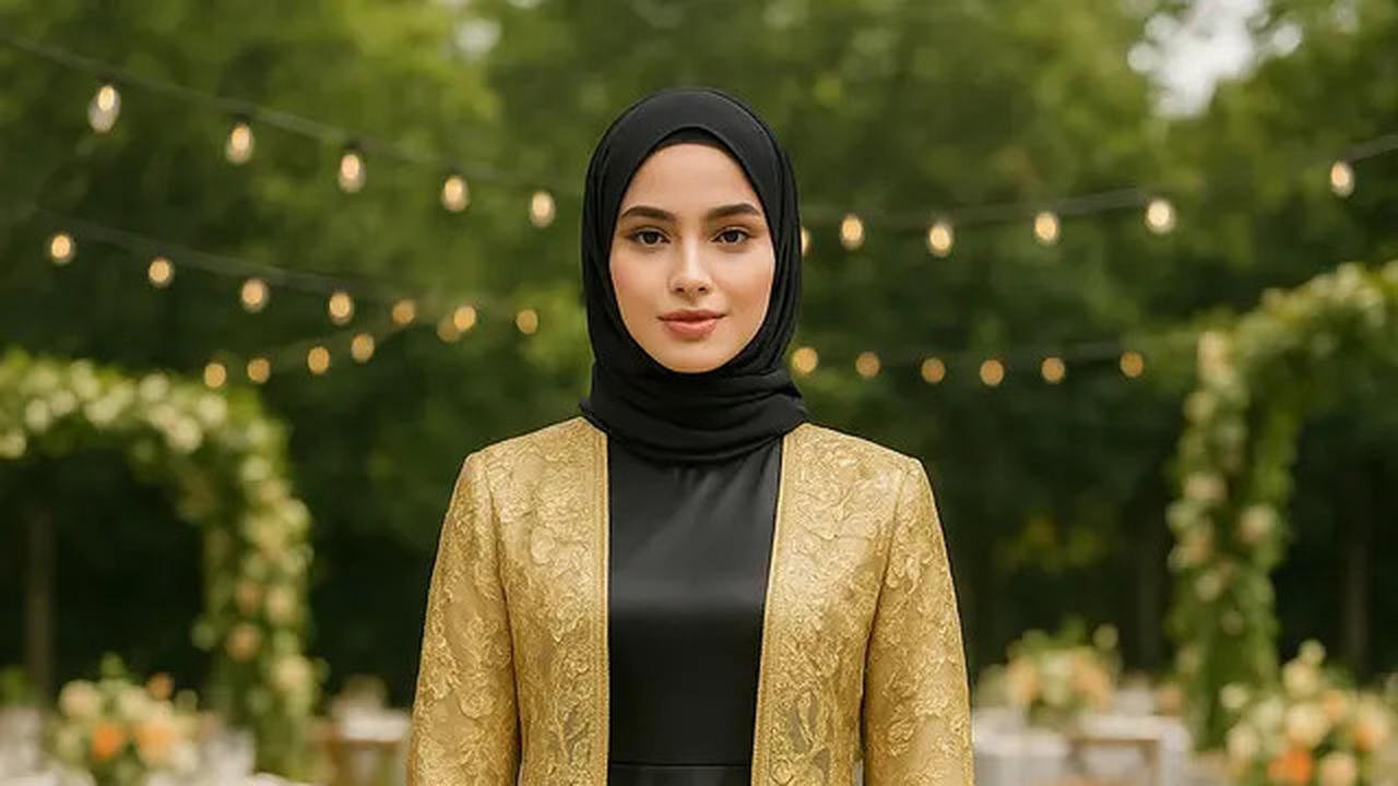 7 Model Gamis Satin Outer Brokat Elegan untuk Acara Spesial