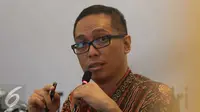 Dirut Semen Indonesia  Rizkan Chandra saat memberikan keterangan pers terkait pemberian fasilitas kredit untuk PT Semen Gresik dari Bank Mandiri, Jakarta, Jumat (10/6). (Liputan6.com/An