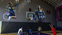 Arena basket The House of Kobe di Filipina  diresmikan hanya 12 jam sebelum kematian Kobe Bryant (AFP/Maria Tan)