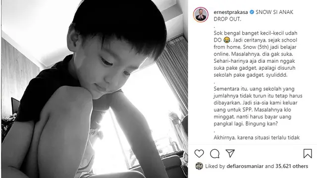 Ernest Prakasa (Foto: Instagram/@ernestprakasa)