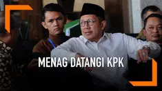 Menteri Agama Lukman Hakim Saefuddin memenuhi panggilan KPK untuk kasus dugaan jual beli jabatan Romahurmuziy.