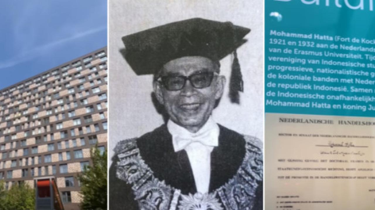 Membanggakan! Ijazah Kuliah Wapres RI Mohammad Hatta Dipajang Abadi di Kampus Belanda & Namanya Dijadikan Gedung