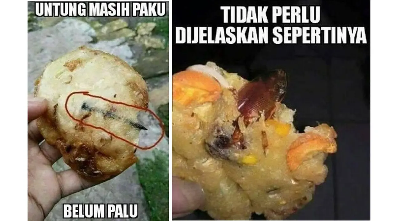 Pernah Coba Gorengan Isi Paku atau Kecoa?