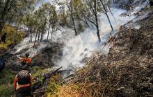 Pemadaman Terus Dilakukan Cegah Api Meluas di Gunung Bromo