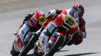 Pebalap Astra Honda Racing Team, Dimas Ekky Pratama, finis pada posisi keempat pada balapan CEV Moto2 European Championship, Minggu (17/9/2017). (Humas AHRT)