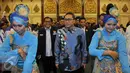 Ketua Umum PAN, Zulkifli Hasan saat tiba di acara pembukaan Rapimnas BM PAN 2016, Jakarta, Jumat (8/4). Agenda Rapimnas tersebut untuk memilih  Ketua Umum BM PAN yang baru. (Liputan6.com/Johan Tallo)