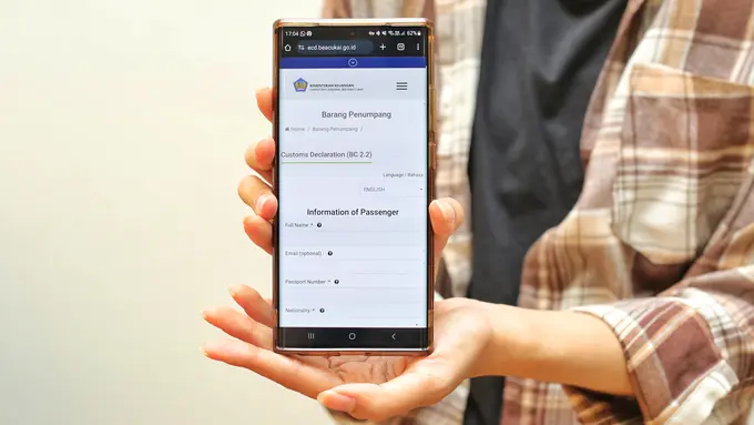 Ilustrasi aplikasi cara mengisi e-Customs Declaration bea cukai