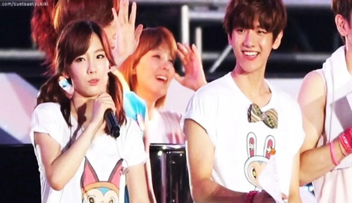 Alasannya adalah, keduanya sama-sama bernaung di bawah SM Entertainment. Taeyeon ada eonnie atau kakak untuk Baekhyun, karena SNSD lebih debut dahulu ketimbang EXO. (Soompi/Bintang.com)