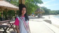 Putri Pariwisata, Dikna Faradiba, melakukan kunjungan ke Tanjung Lesung dalam rangka mempromosikan wisata Banten.