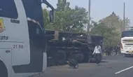Kecelakaan Bus Tabrak Truk di Tol Cipali KM 176 Arah Jakarta